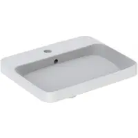 Geberit Einbauwaschtisch VariForm 55x45cm, m HL, m ÜL, recht., we. K-Tect