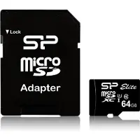 Silicon Power Ellite, 64 GB, MicroSDXC, Klasse 10, UHS-I, 85 MB/s, Class 1 (U1)