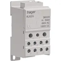 Hager HAG KJ02G Verteilerblock 500A f. Flachkupfer