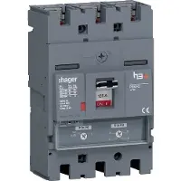 Hager HET125DR Leistungsschalter h3+ P250 TM ADJ 3P3D 125A 70kA FTC