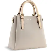 Bugatti Henkeltasche "Damen ELLA", Damen, Gr. B/H/T: 22cm x 21cm x 10cm onesize, beige, Kunstfaser, unifarben, Taschen Henkeltasche