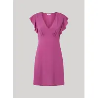 Pepe Jeans für Damen. PL953522 Kleid Camila rosa (L), Lässig, Viskose, Kurzarm, Nachhaltig