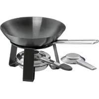 kela Mini Wok Joy Ø18cm H:15cm mit Rechaud schwarz u. Pastenbrenner