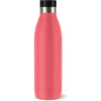 EMSA Isolierflasche "Trinkflasche Bludrop", (1 tlg.), Edelstahl, Quick-Press Deckel, 360 Trinkgenuss, 12h warm/24h kühl