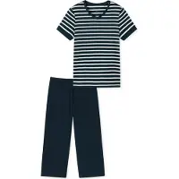 Schiesser Pyjama 181254 Casual Essentials Damen Nightblue-XXXL