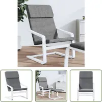 The Living Store Relaxsessel Dunkelgrau Stoff