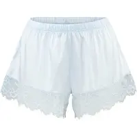 LASCANA Panty "Shorty, Alana", Damen, Gr. 42, blau (hellblau), Spitze, Obermaterial: 75% Seide, 17% Polyamid, 8% Elasthan, Unterhosen Panty, mit Seide und edler Spitze, Dessous