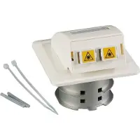 EFB Elektronik FTTH-OUTLET-LC-OS2 FO Datendose UP, 2 LC-D Kupplungen OS2 mit Shutter, integrierter Spleißhalter FTTHOUTLETLCOS2