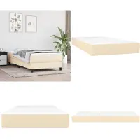 vidaXL Taschenfederkernmatratze Creme 80x200x20 cm Stoff - Taschenfederkern-Matratze - Taschenfederkern-Matratzen - Matratze - Schlafzimmermöbel