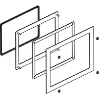 Schneider Electric PS6000 Cutout Adapter, 10w Display in PS-5500W (10w) Ausschnitt PFXZPAT5W1