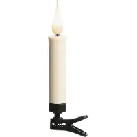 Konstsmide LED Baumkerzen, Leichte Dekorationsfigur, Weiß, Kunststoff, IP20, 24 Glühbirne(n), LED