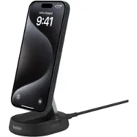 Belkin BoostCharge Pro, Drinnen, AC, Kabelloses Aufladen, 1,5 m, Schwarz
