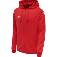 Hummel Herren Kapuzenjacke Core XK Poly Zip Hood Sweat 211484-3062 XXXL - True Red - XXXL