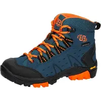 Brütting Wanderschuh BRÜTTING "Outdoorstiefel Mount Bona High Kids", Jungen, Gr. 28, blau, Veloursleder, Schuhe Wanderschuh