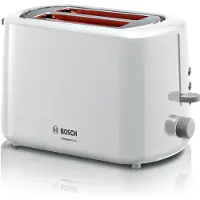 Bosch TAT3A111, 2 Scheibe(n), Weiß, Kunststoff, Tasten, Drehregler, 800 W, 220 - 240 V
