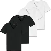 Schiesser Herren T-Shirt 4er Pack - Serie "95/5", V-Ausschnitt, S-4XL