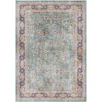 Home Collection Teppich DECORATION "Keshan Maschad" Gr. 32, grün (jade), B:120cm H:5mm L:160cm, Polyester, Teppiche, Teppich, Orientalisch, Läufer, Kurzflor, Vintage, Wohnzimmer, Schlafzimmer