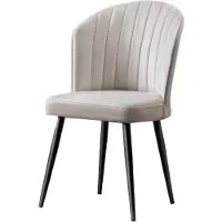 Skye Decor , Rubi - Cream, Stuhlset (2 Stück), Creme, 100 % MDF, 52 x 42 x 85 cm