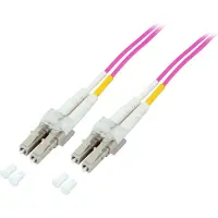 EFB Elektronik EFB O0319.35 Duplex Jumper LC-LC 50/125μ, OM4, LSZH, erika violett, 2.0mm, 35m O031935