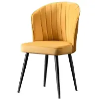 Skye Decor , Rubi - Yellow, Stuhlset (2 Stück), Gelb, 100 % MDF, 52 x 42 x 85 cm