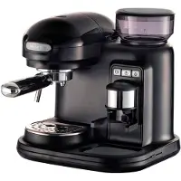 Ariete MODERNA Siebträger-Espressomaschine mit Mahlwerk schwarz