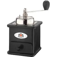 Zassenhaus Brasilia Kaffeemühle, Buche, Bohnenmühle im nostalgischem Design, Maße ( L x B x H): 12,5 x 12 x 20 cm, schwarz