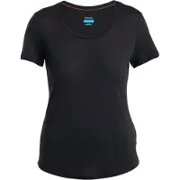 Icebreaker W Mer 125 Cool-lite Sphere III Short Sleeve Scoop black (IB001) XS
