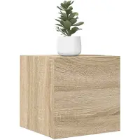 The Living Store TV-Wandschränke 2 Stk. Sonoma-Eiche 30,5x30x30 cm