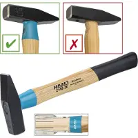 Hazet Schlosserhammer Bluguard 200 Gramm MIT HICKORYSTIEL 200 G