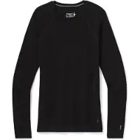 Smartwool Unterhemd Classic Thermal Merino Base Layer Crew Boxed Damen Black-XS