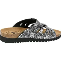 Lico BIOLINE LADY Damen Pantoletten, Schwarz/ Silber, 40 EU