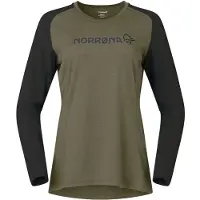 Norrøna - Women's Fjørå Equaliser Lightweight Long Sleeve - Radtrikot Gr XS oliv