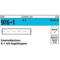 Reyher DIN 976 - Edelstahl A2 - M 10x170 - Gewindestücke