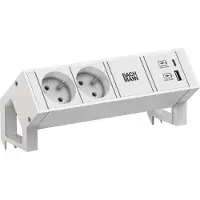 Bachmann DESK2 white 2xUTE 1xUSB A/C 22W 0,2m GST18