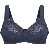 Anita Entlastungs-BH "Entlastungs BH Havanna", Damen, Gr. 80, Cup F, blau (shadow blau), Spitze, Obermaterial: 86% Polyamid PA. 14% Elasthan EL., BHs Entlastungs-BH