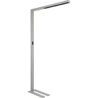 MAUL LED-Stehlampe MAULsirius colour vario sensor, 80 W, 8750 lm, 3000-5500 K, direktes/indirektes Licht, stufenlos dimmbar, Aluminium & Stahl, silber