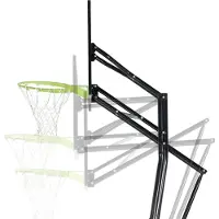 Exit Galaxy Basketballkorb Outdoor mit Ständer zur Bodenmontage, mit Dunkring und Netz, in 5 Höhen verstellbar bis 305 cm