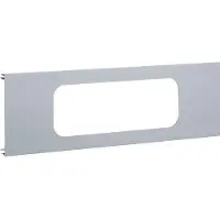 Hager BRA1203R18ELN Blende 3-fach R18 für UP-Einsatz mit Rahmen Aluminium zu BRA OT 120mm eloxiert
