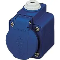 MENNEKES 10082 Wandsteckdose SCHUKO16A2p+E,230V,IP44,BL