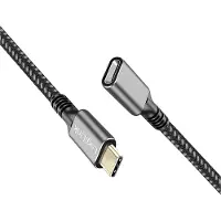 Logilink CUA0108, 1 m, USB C, USB C, USB 3.2 Gen 2 (3.1 Gen 2), 10 Gbit/s, Schwarz, Grau