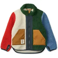 Liewood Fleecejacke - Noam - Garden Green Multi Mix - - 2 Jahre (92) - Fleecejacken