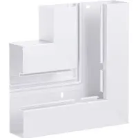 Hager BRA652105B9016 Flachwinkel aus Grundprofil zu BRA 68x210mm Oberteil 120mm aus Alu verkehrsweiß