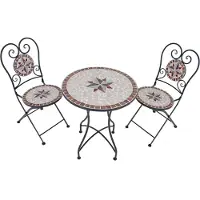 Garden Pleasure Balkonset "Amarillo", gelb (braun, beige, gelb), Sitzmöbel-Sets, Balkonset