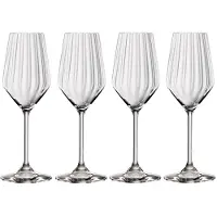 Spiegelau Champagnerglas "Champagnergläser Lifestyle 310 ml 4er Set transparent", bunt (transparent), 4 tlg., Glas, Trinkgefäße, Champagnerglas