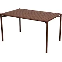 Cane-Line Tisch Bliss grau, Designer Johannes Foersom & Peter Hiort-Lorenzen, 133x75x81 cm