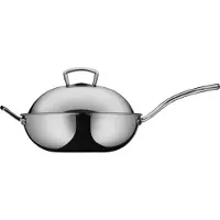 WMF 0753516040, Edelstahl, Edelstahl, Edelstahl, Keramik, Gas, Halogen, Induktion, Versiegelte Platte, Edelstahl, Edelstahl