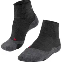 Falke TK2 Explore Short Damen Trekking Kurzsocken, 39-40, Grau, Wolle