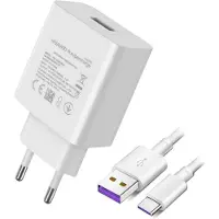 Huawei , Original-Netzteil (SuperCharge 40W) mit USB-C Kabel, Weiß