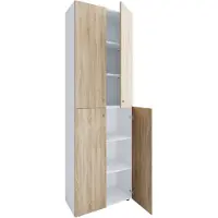 VCM Schuhschrank "XL Holz Großer Schuhschrank Schuhkommode Lona 6", braun (weiß, sonoma, eiche), B:70cm T:40cm, Obermaterial: 100% Holz Wood., Schränke, Schuhschrank