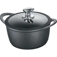 Berndes Kochtopf mit Glasdeckel 20 oder 24 cm, Aluminium, schwarz - Vienna